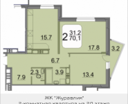 2-комнатная квартира площадью 70 кв.м, 9 мая, 12Б | цена 6 510 000 руб. | www.metrprice.ru