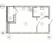 1-комнатная квартира площадью 31.5 кв.м, Космонавтов б-р, 7 | цена 3 504 654 руб. | www.metrprice.ru