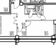 2-комнатная квартира площадью 58 кв.м, Ярославское ш., 22 | цена 2 760 000 руб. | www.metrprice.ru