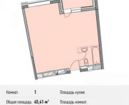 1-комнатная квартира площадью 45.4 кв.м, Береговой пр., ВЛ5 | цена 8 400 850 руб. | www.metrprice.ru