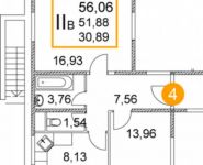 2-комнатная квартира площадью 57 кв.м, Советская улица, 6 | цена 3 444 000 руб. | www.metrprice.ru