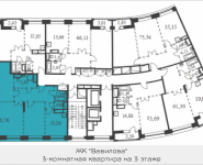 3-комнатная квартира площадью 106.76 кв.м, Вавилова, 69 | цена 25 163 670 руб. | www.metrprice.ru