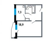 1-комнатная квартира площадью 38.6 кв.м, Нововатутинский пр-кт, 10 | цена 3 492 200 руб. | www.metrprice.ru