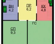 2-комнатная квартира площадью 34 кв.м, посёлок Газопровод, 101к5 | цена 3 887 400 руб. | www.metrprice.ru