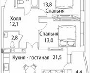 3-комнатная квартира площадью 70 кв.м, Юго-Восточный административный округ, район Лефортово, жилой квартал Символ, к4 | цена 13 178 800 руб. | www.metrprice.ru