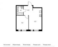 1-комнатная квартира площадью 40.1 кв.м,  | цена 5 176 910 руб. | www.metrprice.ru