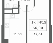 1-комнатная квартира площадью 36 кв.м, сельское поселение Барвихинское, деревня Раздоры, 1 | цена 3 088 800 руб. | www.metrprice.ru