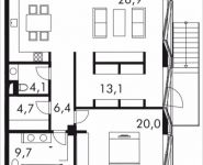 2-комнатная квартира площадью 110.1 кв.м в МФК "Balchug Residence", Садовническая, к5вл31, корп.3 | цена 52 626 699 руб. | www.metrprice.ru