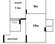 2-комнатная квартира площадью 37 кв.м, Живописная ул., 5К5 | цена 7 780 000 руб. | www.metrprice.ru
