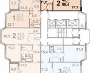 2-комнатная квартира площадью 88.4 кв.м, ул Главмосстроя, д. 5 | цена 10 341 000 руб. | www.metrprice.ru