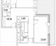 3-комнатная квартира площадью 102.61 кв.м, Лазоревый пр., 3 | цена 32 845 666 руб. | www.metrprice.ru