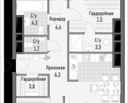 3-комнатная квартира площадью 100.61 кв.м, 1-я Ямская, 8 | цена 22 240 000 руб. | www.metrprice.ru