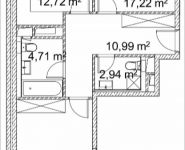 2-комнатная квартира площадью 69.39 кв.м, Лазоревый пр., 3 | цена 15 594 986 руб. | www.metrprice.ru