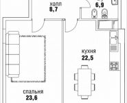 1-комнатная квартира площадью 64 кв.м, Верхняя, 34, корп.1 | цена 25 615 800 руб. | www.metrprice.ru