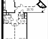 3-комнатная квартира площадью 113.5 кв.м, 1-й Нагатинский пр-д, корп.203 | цена 21 437 366 руб. | www.metrprice.ru