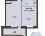 2-комнатная квартира площадью 47.6 кв.м, Гродненская, 5А, корп.1 | цена 11 498 732 руб. | www.metrprice.ru