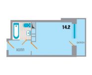 1-комнатная квартира площадью 22.6 кв.м, 2-й Рупасовский переулок, лит3 | цена 1 762 800 руб. | www.metrprice.ru