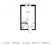 1-комнатная квартира площадью 25.5 кв.м,  | цена 4 495 650 руб. | www.metrprice.ru