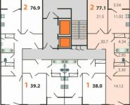 2-комнатная квартира площадью 76.9 кв.м в ЖК "Дом в Федурново", Акуловская улица, 23 | цена 3 700 000 руб. | www.metrprice.ru