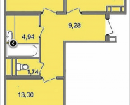 2-комнатная квартира площадью 61.9 кв.м, Широкая улица, 17 | цена 4 605 917 руб. | www.metrprice.ru