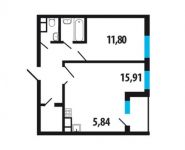 2-комнатная квартира площадью 49.6 кв.м, Нововатутинский пр-кт, 10 | цена 4 380 600 руб. | www.metrprice.ru