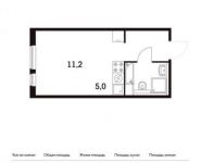 1-комнатная квартира площадью 22.8 кв.м, Варшавское ш., 141С11 | цена 4 058 880 руб. | www.metrprice.ru