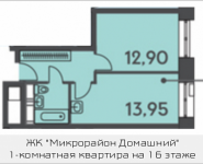 1-комнатная квартира площадью 37.03 кв.м, ул. Донецкая, 30, корп.2 | цена 4 663 151 руб. | www.metrprice.ru