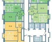 1-комнатная квартира площадью 35.6 кв.м, Ленинградское шоссе, д. 58 к. 2 | цена 7 280 000 руб. | www.metrprice.ru