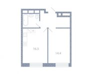 1-комнатная квартира площадью 42.3 кв.м, Новоалексеевская ул, 16с29 | цена 10 792 520 руб. | www.metrprice.ru