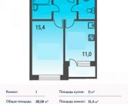 1-комнатная квартира площадью 38 кв.м, Совхозная ул., 18 | цена 4 668 180 руб. | www.metrprice.ru