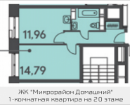 1-комнатная квартира площадью 37.1 кв.м, ул. Донецкая, 30, корп.2 | цена 4 781 708 руб. | www.metrprice.ru