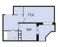 1-комнатная квартира площадью 47.5 кв.м, Заречная улица, 23 | цена 4 132 500 руб. | www.metrprice.ru