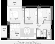 3-комнатная квартира площадью 74.21 кв.м, 1-я Ямская, 8 | цена 17 100 000 руб. | www.metrprice.ru