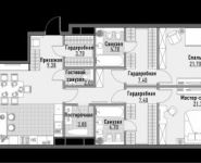 2-комнатная квартира площадью 56.2 кв.м, Ильменский проезд, 17к3 | цена 10 588 080 руб. | www.metrprice.ru