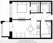 1-комнатная квартира площадью 48.1 кв.м, Живописная, 1 | цена 15 728 700 руб. | www.metrprice.ru