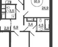 3-комнатная квартира площадью 95 кв.м, Серпуховский Вал ул. | цена 26 690 504 руб. | www.metrprice.ru