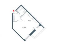 1-комнатная квартира площадью 40.6 кв.м, улица Дмитрия Ульянова, 6к1 | цена 9 933 815 руб. | www.metrprice.ru