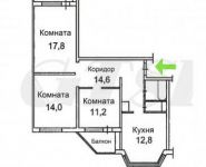 3-комнатная квартира площадью 77.8 кв.м, бульвар Маршала Рокоссовского, 6к1А | цена 6 600 000 руб. | www.metrprice.ru