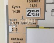 2-комнатная квартира площадью 73.5 кв.м, 50 лет Октября ул., 6К2 | цена 9 200 000 руб. | www.metrprice.ru