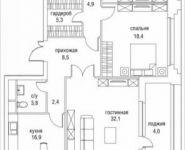 3-комнатная квартира площадью 126 кв.м, улица Николая Химушина, 9к2 | цена 52 268 450 руб. | www.metrprice.ru