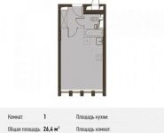 1-комнатная квартира площадью 26.4 кв.м, Головинское ш., 5 | цена 4 884 000 руб. | www.metrprice.ru