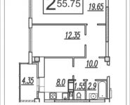 2-комнатная квартира площадью 55.8 кв.м, Садовая ул. | цена 2 937 938 руб. | www.metrprice.ru