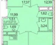 3-комнатная квартира площадью 80 кв.м, Осташковское ш. | цена 5 249 170 руб. | www.metrprice.ru