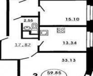 3-комнатная квартира площадью 99.1 кв.м, Овражная ул., 3 | цена 5 200 000 руб. | www.metrprice.ru