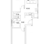 2-комнатная квартира площадью 65.57 кв.м,  | цена 16 305 160 руб. | www.metrprice.ru