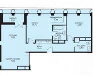 2-комнатная квартира площадью 88 кв.м, Ефремова ул., 10 | цена 54 000 000 руб. | www.metrprice.ru