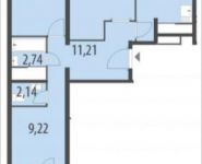 3-комнатная квартира площадью 70 кв.м, 2-я Муравская улица, 7с1 | цена 7 685 529 руб. | www.metrprice.ru