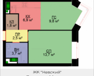 2-комнатная квартира площадью 37.1 кв.м, Адмирала Макарова, 10, корп.4 | цена 7 716 800 руб. | www.metrprice.ru