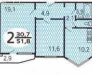 2-комнатная квартира площадью 52.9 кв.м, Волоколамское ш., 143 | цена 6 850 000 руб. | www.metrprice.ru