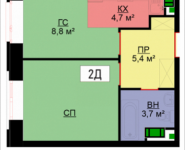 2-комнатная квартира площадью 42.6 кв.м, Адмирала Макарова, 10, корп.3 | цена 8 264 400 руб. | www.metrprice.ru